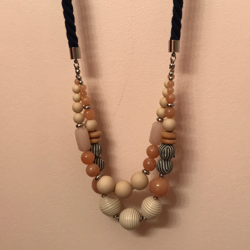 Long Layered Beaded Necklace